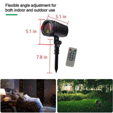 Load image into Gallery viewer, Christmas Laser Stars Projector Lights 3 modes Remote Control Waterproof Timer for Holiday Party Garden,Red & Green