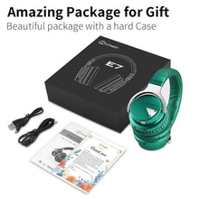 Load image into Gallery viewer, COWIN Bluetooth Noise-Canceling Over-Ear Headphones, Green, e7anc