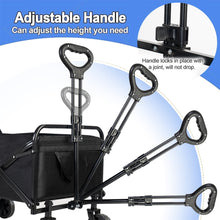 Load image into Gallery viewer, Collapsible Wagon Cart, Foldable Lightweight Wagon, 330LBS Weight Capacity Portable Folding Utility Wagon for Camping, Beach, Outdoor