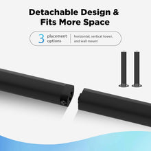 Load image into Gallery viewer, COWIN Sound Bar for TV Speaker Soundbar Bluetooth & Wired 2-in-1 Detachable Wall Mountable Home Audio Theater (BT5.0/Optical/AUX/Remote) 32 inch