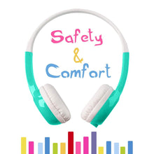 Load image into Gallery viewer, Funsmile Kids Headphones Wired Headphones for Kids with 3.5 MM Foldable On-Ear Headse Kids Headphones for Smartphone Tablet Computer MP3 / 4 Green