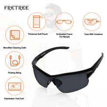 Load image into Gallery viewer, Sunglasses Polarized Rimless Sports Cycling Sunglasses for Running Golf Fishing Hiking Baseball Black