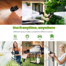 Load image into Gallery viewer, Garden Hose 100 FT,304 Stainless Steel Heavy Duty Water Hose with 7 Function Nozzles No-Kink Rust Proof for Yard Outdoor