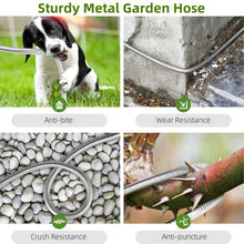 Load image into Gallery viewer, Garden Hose 100 FT,304 Stainless Steel Heavy Duty Water Hose with 7 Function Nozzles No-Kink Rust Proof for Yard Outdoor