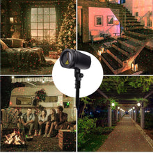 Load image into Gallery viewer, Christmas Laser Stars Projector Lights 3 modes Remote Control Waterproof Timer for Holiday Party Garden,Red & Green