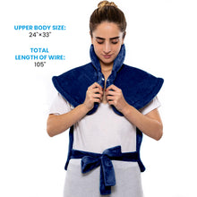 Load image into Gallery viewer, Heating Pad for Back Neck and Shoulders 24" x33'' Heating Vest 6 Heating Levels Fast for Relaxing Birthday Gifts