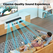 Load image into Gallery viewer, COWIN Sound Bar for TV Speaker Soundbar Bluetooth & Wired 2-in-1 Detachable Wall Mountable Home Audio Theater (BT5.0/Optical/AUX/Remote) 32 inch