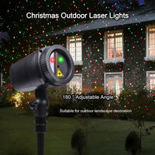 Load image into Gallery viewer, Christmas Laser Stars Projector Lights 3 modes Remote Control Waterproof Timer for Holiday Party Garden,Red & Green