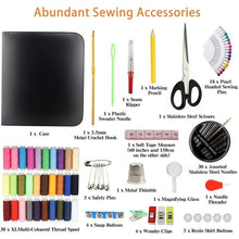 Load image into Gallery viewer, Sewing Kit for Adults, 112 pcs Sewing Supplies for Home Travel and Emergency, Sewing Repair Kits Gift for Beginners Traveler Emergency