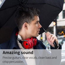 Load image into Gallery viewer, COWIN Bluetooth Noise-Canceling Over-Ear Headphones, Red, e7anc