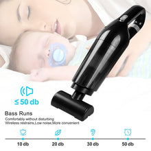 Load image into Gallery viewer, Kibhous Protable Car Vacuum Cleaner, 120W Car Vacuum Cleaners Cordless, Handheld Vacuum for Quick Cleaning, Hand Held Vacuuming Cordless Rechargeable for Car Home and Office, Black