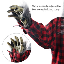 Load image into Gallery viewer, 5Ft Standing Werewolf Large Halloween Decorations Outdoor Scary Decorations Halloween Motion Activated Werewolf with LED Eyes & Sound