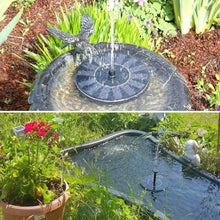 Load image into Gallery viewer, Cowin Solar Bird Bath Fountain Pump, Solar Fountain with 4 Nozzle, Free Standing Floating Solar Powered Water Fountain Pump for Bird Bath, Garden, Pond, Pool, Outdoor