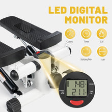 Load image into Gallery viewer, COWIN Stair Stepper for Exercises Home Mini Stepper with Resistance Bands 330lbs Weight Black