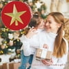 Load image into Gallery viewer, Funsmile Christmas Star Tree Topper Gold 9 inch Glittered Bethlehem Star Treetop for Holiday Ornamen Home Decor