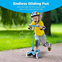 Load image into Gallery viewer, Kids Scooter Kick Scooter 3 Wheel Adjustable Height Light Up LED Wheels for Kids Boys Girls Ages 3-12 Blue