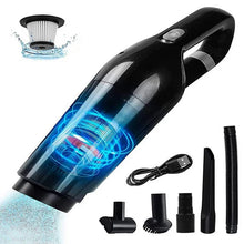 Load image into Gallery viewer, Kibhous Protable Car Vacuum Cleaner, 120W Car Vacuum Cleaners Cordless, Handheld Vacuum for Quick Cleaning, Hand Held Vacuuming Cordless Rechargeable for Car Home and Office, Black