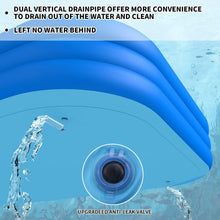 Load image into Gallery viewer, Cowin Inflatable Swimming Pool for Kids Adults, 120" x 72" x 22" Blow up Pool, Family Inflatable Swimming Pools for Backyard, Blue
