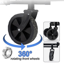 Load image into Gallery viewer, Collapsible Wagon Cart, Foldable Lightweight Wagon, 330LBS Weight Capacity Portable Folding Utility Wagon for Camping, Beach, Outdoor