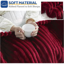 Load image into Gallery viewer, Electric Heated Blanket - 62"x84" Heating Blanket with 4 hours Auto-off, 6 Level Over-heat Protection, Soft Flannel, Electric Blanket ETL/FCC Certification