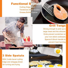 Load image into Gallery viewer, Swtroom Griddle Accessories Kit, 14Pcs BBQ Griddle Kit, Flat Top Grill Accessories for Outdoor Grill, Professional BBQ Grill Tools Set for Outdoor BBQ & Teppanyaki and Camping