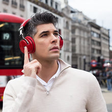 Load image into Gallery viewer, COWIN Bluetooth Noise-Canceling Over-Ear Headphones, Red, e7anc