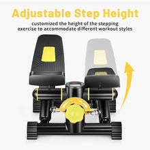 Load image into Gallery viewer, COWIN Stair Stepper for Exercises Home Mini Stepper with Resistance Bands 330lbs Weight Yellow
