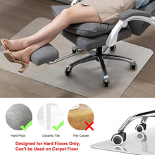 Load image into Gallery viewer, Kibhous Office Mat for Hardwood Floor, 36" x 48" Rectangle Clear Chair Mat for Easy Glide and Protection, Under Desk Matte Chair Mat, PVC Floor Mat for Office and Home