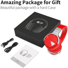 Load image into Gallery viewer, COWIN Bluetooth Noise-Canceling Over-Ear Headphones, Red, e7anc