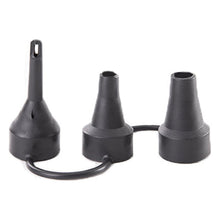 Load image into Gallery viewer, Cowin Electric Air Pump Portable Quick-Fill Pump 110V AC / 12V with 3 Nozzles Perfect Inflator/Deflator Pumps for Outdoor Camping, Inflatable Cushions, Air Mattress Beds, Boats, Swimming Ring, Black