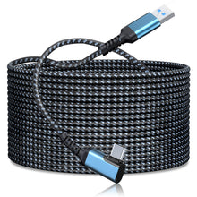 Load image into Gallery viewer, Link Cable 16FT/5M Compatible for Oculus Quest 2, FLOPAD Nylon Braided High Speed Data Transfer & Fast Charging Cable Compatible for VR Headset Quest Headset and Gaming PC