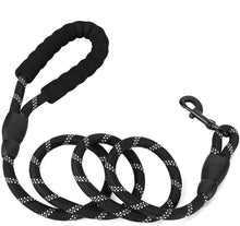 Load image into Gallery viewer, Rope Dog Leash 6FT with Comfortable Padded Handle, Highly Reflective Threads Strong Dog Leash for Puppies Small Medium and Large Dogs