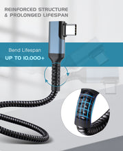 Load image into Gallery viewer, Link Cable 16FT/5M Compatible for Oculus Quest 2, FLOPAD Nylon Braided High Speed Data Transfer & Fast Charging Cable Compatible for VR Headset Quest Headset and Gaming PC