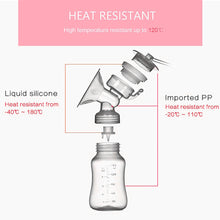 Load image into Gallery viewer, Electric Double Breastpump Portable Milk Saver - Handsfree Silicone Breastfeeding Pump Like a Comfort Massage, Baby Feeding and Breast Care, with USB Charging Cord (Pink)