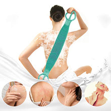 Load image into Gallery viewer, Silicone Bath Body Brush 35.5 inch Sword Handle Back Scrubber for Shower, Exfoliating Lengthen, Easy to Clean, Lathers Well, Eco Friendly, Long Lasting, Comfortable Massage for Shower (Green)