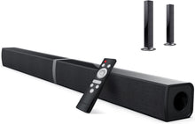 Load image into Gallery viewer, TV Sound Bar, Split Sound Bars for TV 50W 32inch Wired & Wireless Bluetooth Sound Bar Home Theater Audio Speakers with Optical/HDMI/AUX/Remote Control/Bases