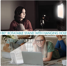 Load image into Gallery viewer, Light Therapy Lamp, UV-Free 15000 Lux Simulated Sunlight, 3 Color Temperature, 5 Brightness Levels, 10-60min Adjustable Timer, 180° Rotatable Stand, Memory Function, Touch Control LED Lamp for Indoor