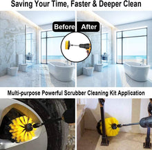 Load image into Gallery viewer, 22 Piece Drill Brush Attachment Set, All Purpose Power Clean Scrubber Brush, Scrub Pads & Sponge for Bathroom, Kitchen,Grout,Tub,Tile,Corners,Auto