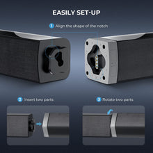 Load image into Gallery viewer, TV Sound Bar, Split Sound Bars for TV 50W 32inch Wired & Wireless Bluetooth Sound Bar Home Theater Audio Speakers with Optical/HDMI/AUX/Remote Control/Bases