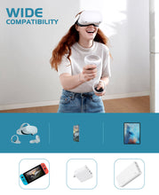 Load image into Gallery viewer, Link Cable 16FT/5M Compatible for Oculus Quest 2, FLOPAD Nylon Braided High Speed Data Transfer & Fast Charging Cable Compatible for VR Headset Quest Headset and Gaming PC