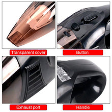 Load image into Gallery viewer, Portable Car Vacuum Cleaner: High Power Cordless Handheld Vacuum - 12V - Best Car & Auto Accessories Kit for Detailing and Cleaning Car Interior Home Car Dual Purpose (Black)