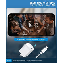 Load image into Gallery viewer, USB C Fast Charger, FlePow 2-Pack 20W Wall Charger with PD 3.0 & QC 3.0, Compact PD Charger for iPhone 12/12 Mini/1Pro/12 Pro Max/11 Series/X Series/iPad Pro, Pixel, Samsung Phones