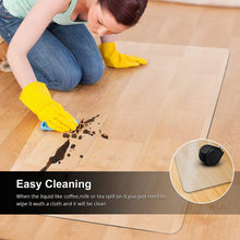 Load image into Gallery viewer, Kibhous Office Mat for Hardwood Floor, 36&quot; x 48&quot; Rectangle Clear Chair Mat for Easy Glide and Protection, Under Desk Matte Chair Mat, PVC Floor Mat for Office and Home
