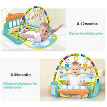 Load image into Gallery viewer, Baby Play Mat for Infant with Music and Mirror, Newborn Piano Activity Center Toys Gym Floor Playmat for Boys Girls
