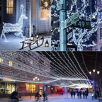 Aedavey 33ft 400 LED Outdoor String Lights White Fairy Lights Led Icicle Christmas Lights Plug-in for Christmas Party, Holiday, Wedding Decorations (Cool White)