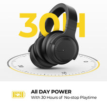 Load image into Gallery viewer, Noise Cancelling Headphones Wireless Bluetooth Over Ear Headphone with Mic for Work Travel TV PC Phone Calls
