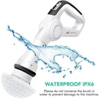 Cosmonic Electric Spin Scrubber, Power Scrubber Cordless High Rotation Handheld Bathroom Scrubber Rechargeable with 3 Replaceable Cleaning Brush Heads for Cleaning Tub, Tile, Floor, Sink, Wall, Window