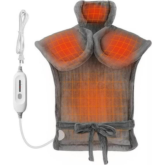 24*36 grey vest Heating Pad for Back Pain Relief