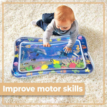 Load image into Gallery viewer, Tummy Time Baby Water Mat, Inflatable Infant Baby Toys for 3 6 12 Months,Fun Activity Center Play Mat Gift for Boy &amp; Girl Newborn Early Sensory Development BPA-Free

