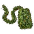 Maraawa 25-Foot Christmas Garland With Multi Lights - Perfect For Indoor Outdoor Fireplace Xmas Decoration, Or Christmas Decorations Tree - Pre-Lit Soft Artificial Christmas Garland